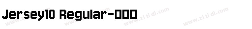 Jersey10 Regular字体转换
